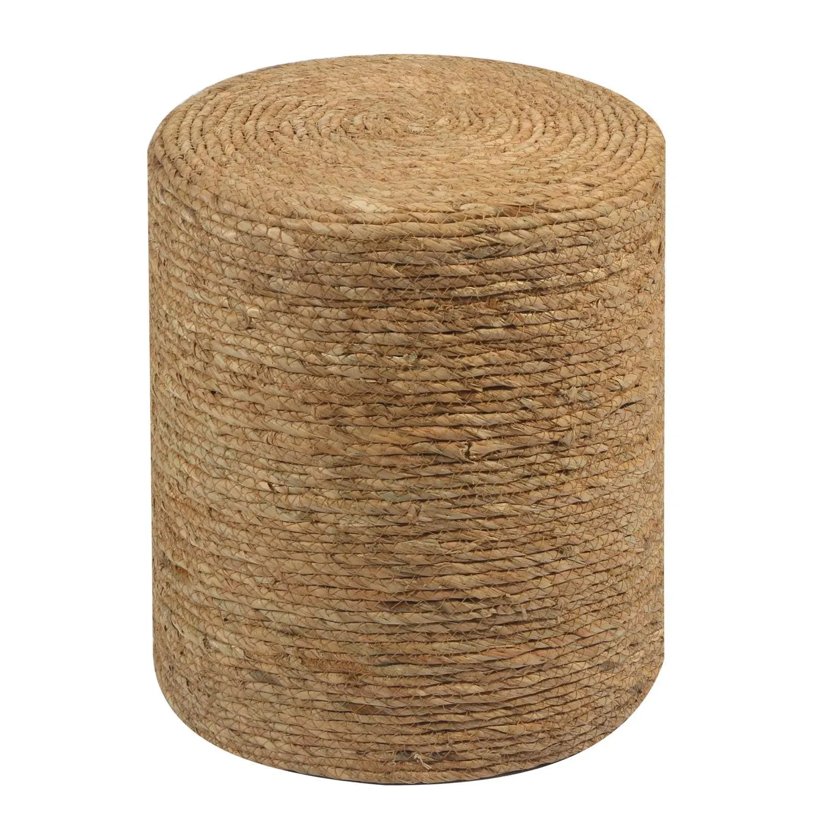 Wimarsbon Natural Seagrass Foot Stool Hand Weaving Round Ottoman for Living Room Outdoor Seat Natural