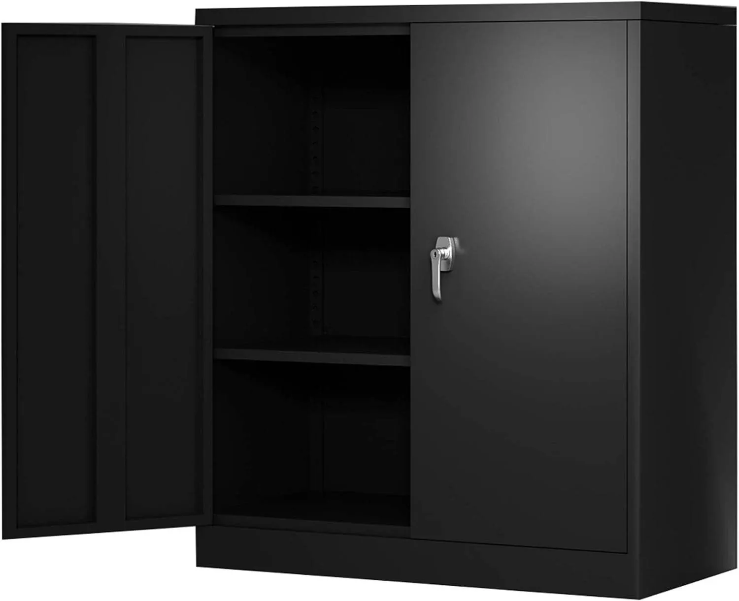 Aobabo Metal Storage Cabinets with Lockable Doors, Steel Locking Stora