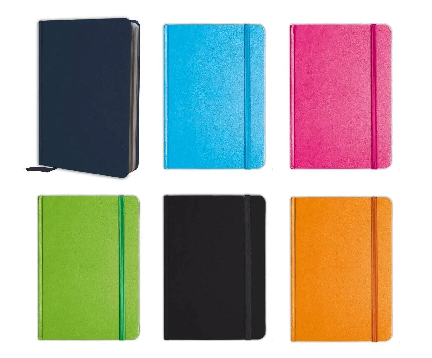 Personal Notebook Set (6 Notebooks Total) 5.8&#034; x 8.3&#034; Lined Pages, Stationery...