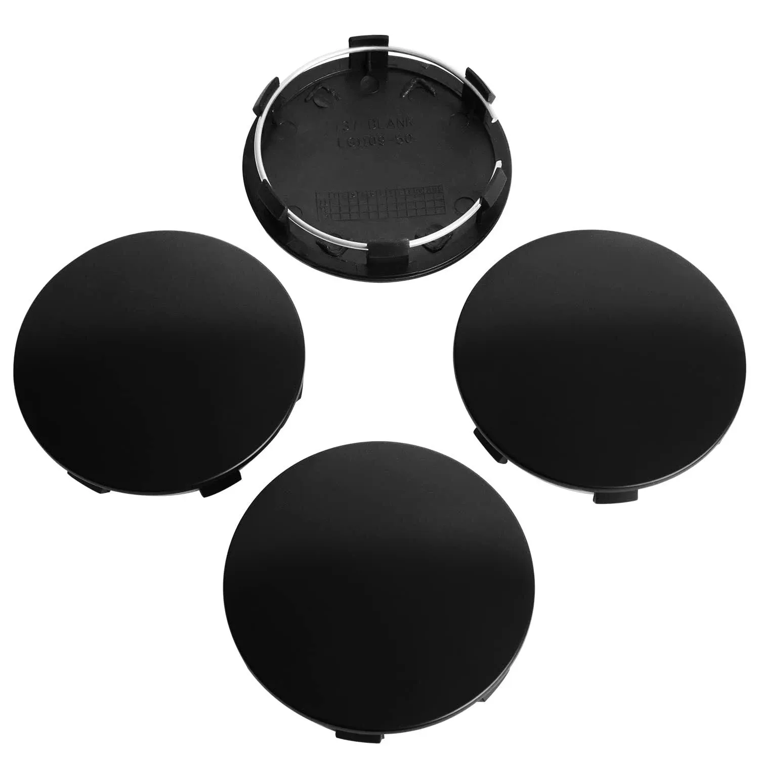 KitsPro 3.25Inch 83MM Wheel Center Caps for Cadillac Chevrolet Chevy GMC Escalade Colorado Tahoe Silverado Sierra 1500 Rim Hub Caps, Pack of 4 (Matte Black, Outer 83MM, Inner 75MM)