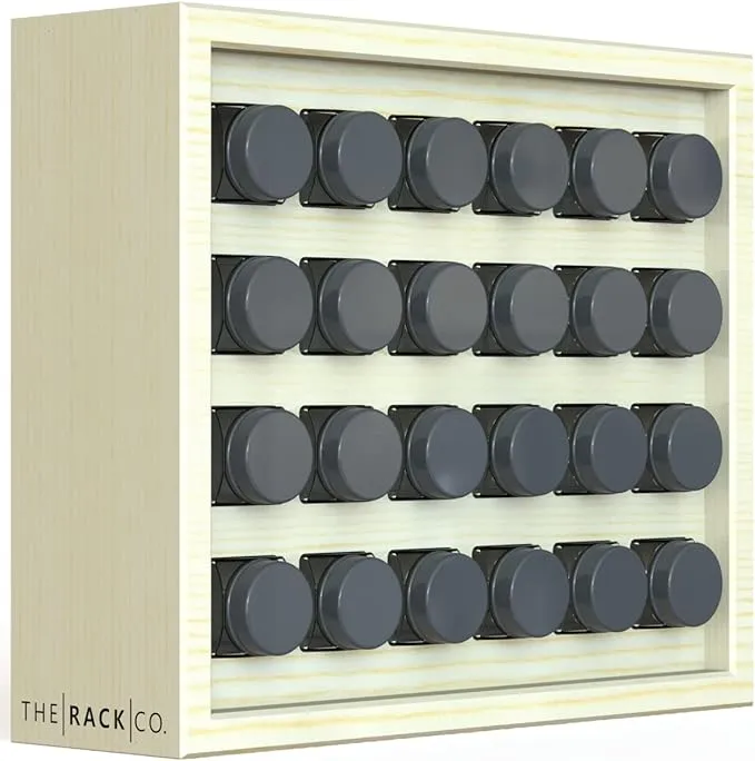 Wooden Spice Rack for Wall Mount or Counter Top * Holds over 50 Spice Jars 40"x18.25"