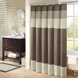 Madison Park Amherst Faux Silk Shower Curtain