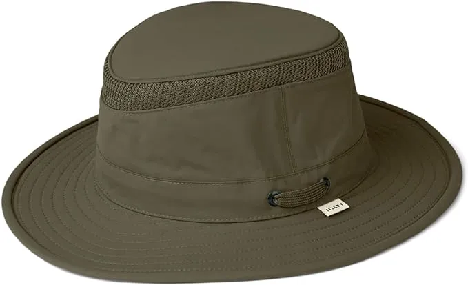 Tilley Womens Ltm5 Airflo Medium Brim Recycled Sun Hat, Olive, 7 3/8 US