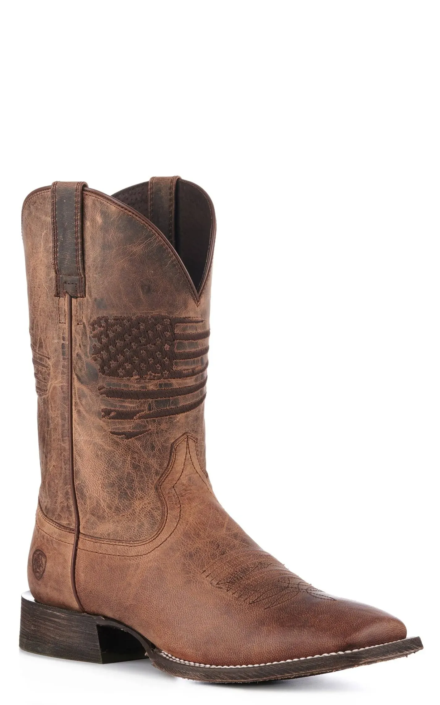 Ariat Men's Circuit Patriot Western Boots - Weathered Tan