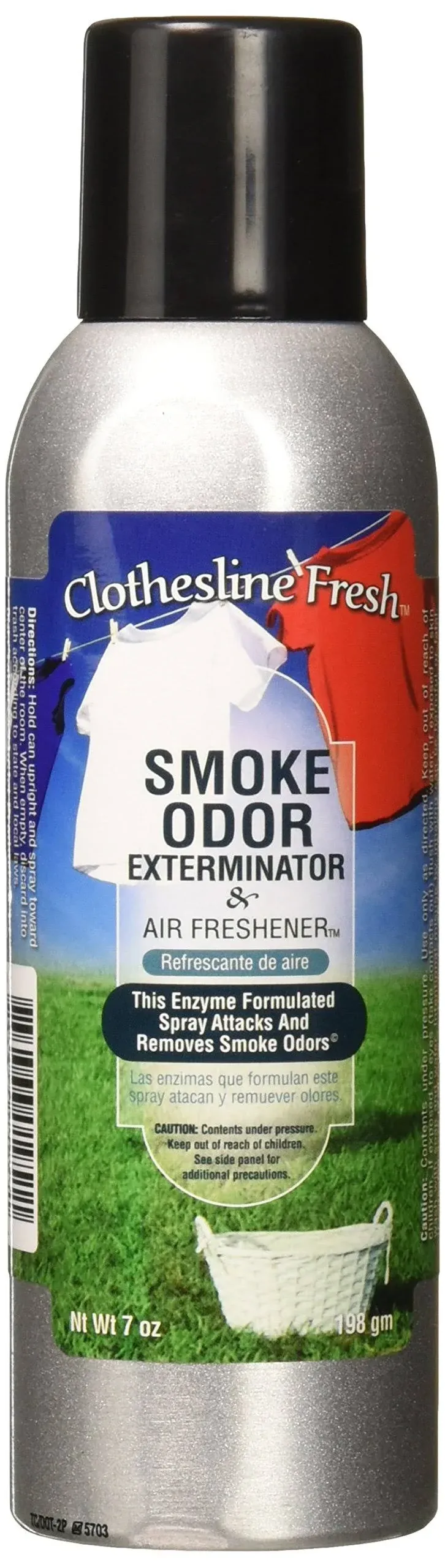 Smoke Odor Exterminator 7oz Air Freshener Spray Clothesline Fresh