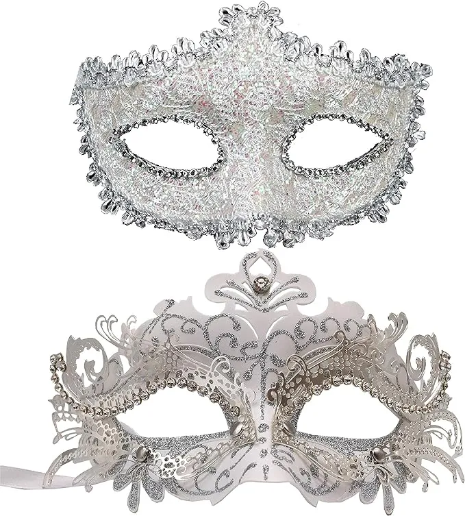 Geek-M Couple Masquerade Mask Women Men Mardi Gras Mask Costume Masks for ...