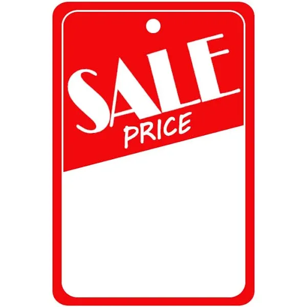 Price Tags2x3 Inch Retail LabelsBusiness Store Signs CardstockPack of 100