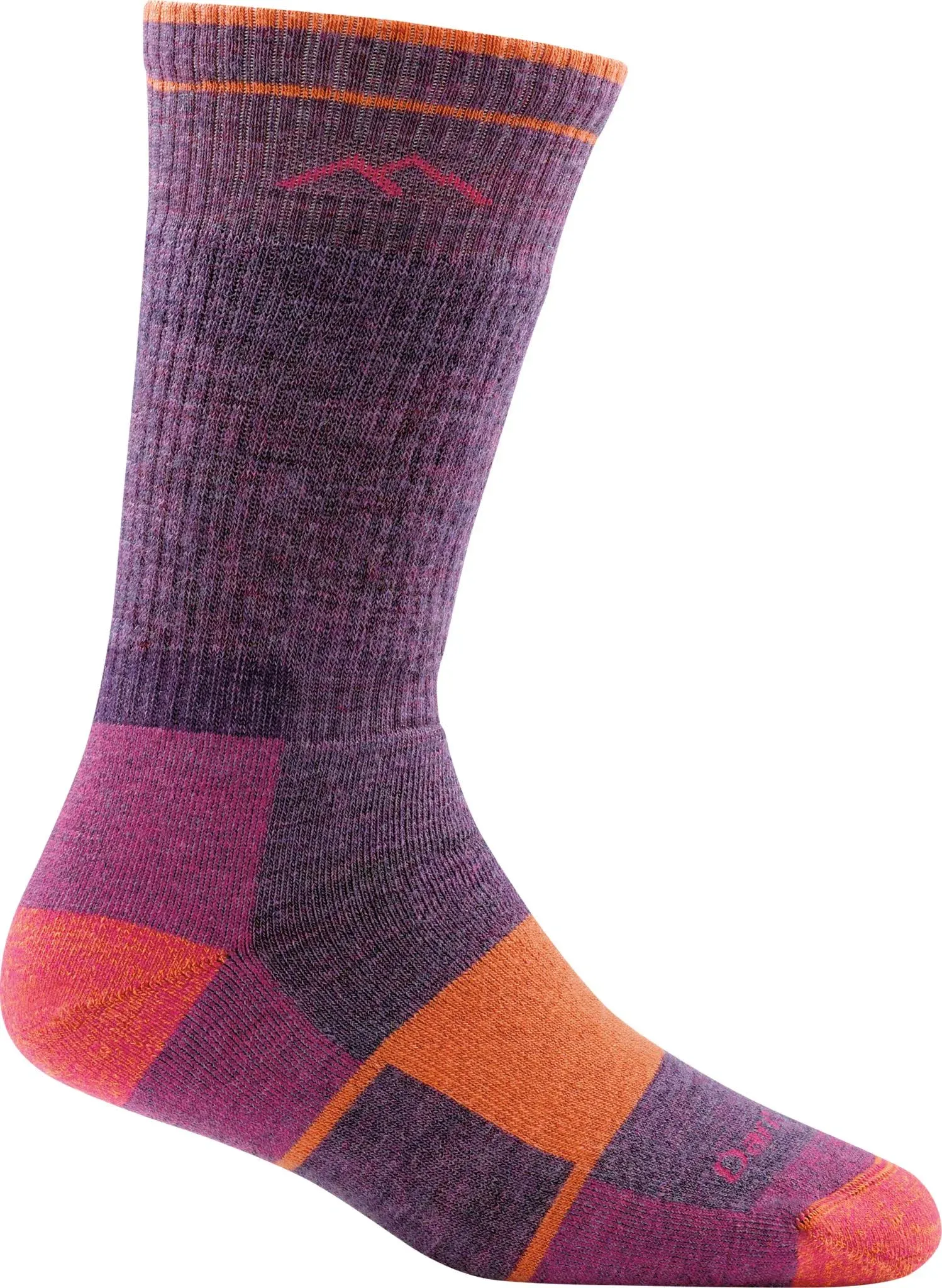 Darn Tough Women's Hiker Boot Full Cushion Sock - Large - Plum Heather