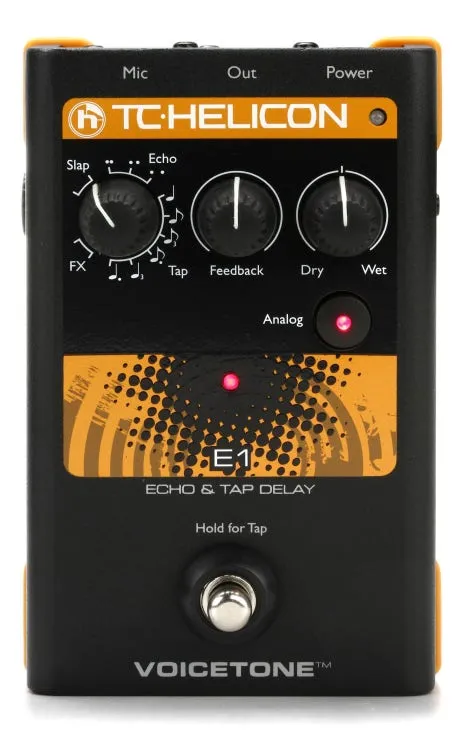 TC-Helicon VoiceTone E1 Vocal Echo and Delay Pedal