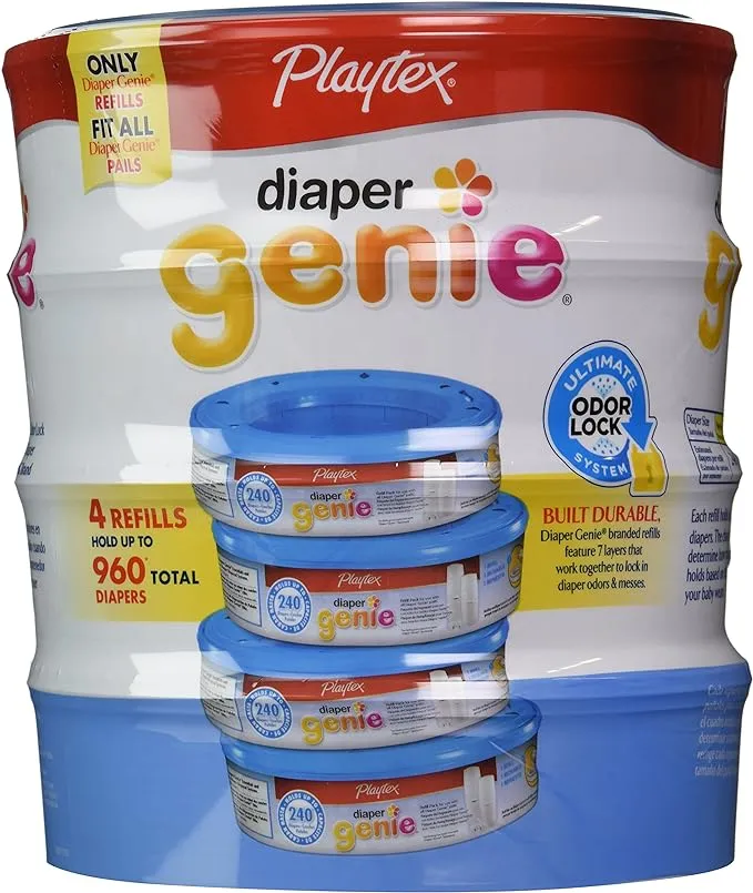 Playtex Diaper Genie Refills - 4 pack, 240 each