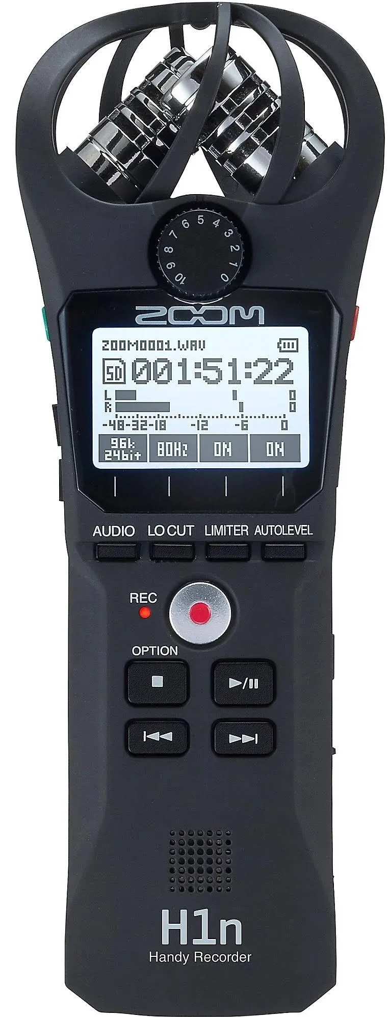 Zoom H1n Digital Handy Recorder - Black