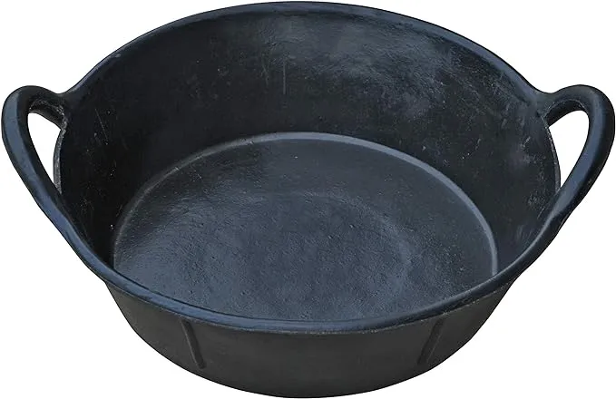 Double-Tuf Rubber Pan with Handles, 3 gal.