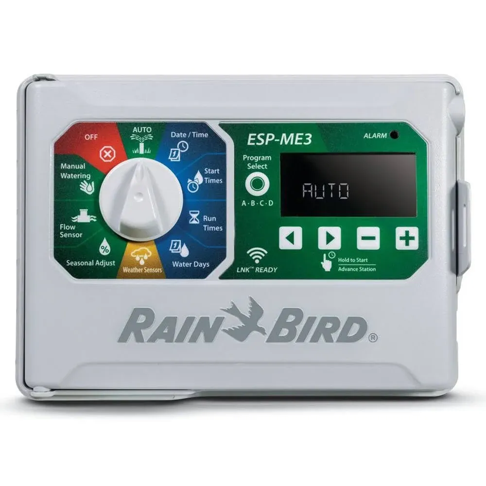 Rain-Bird Controller Indoor Outdoor Lawn Irrigation Sprinkler Timer ESPME3 (with WiFi)