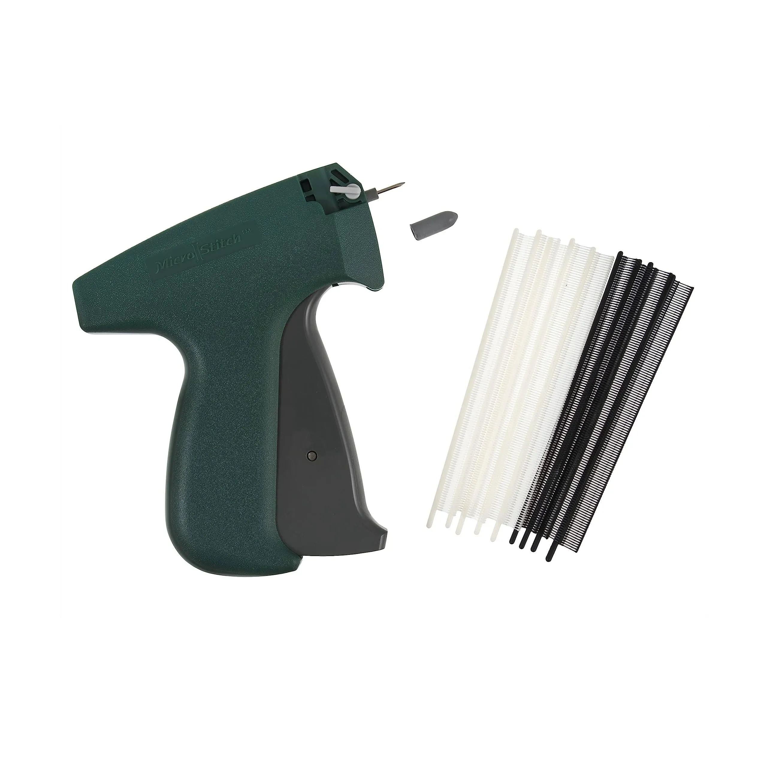 MicroStitch Tagging Gun Kit – Includes 1 Needle, 540 Black Fasteners & 540 White Fasteners (Starter Kit)