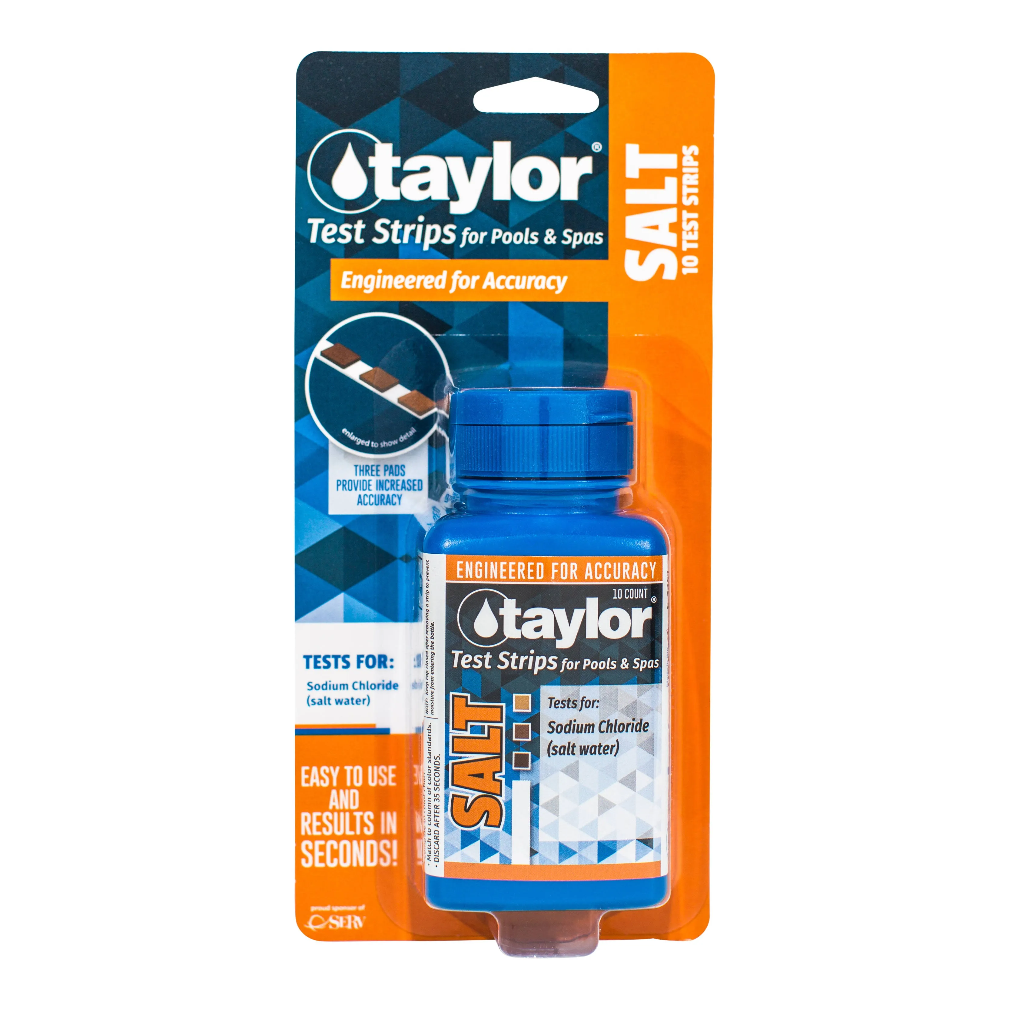 Taylor Technologies Salt Test Strips - 10/Bottle S-1341