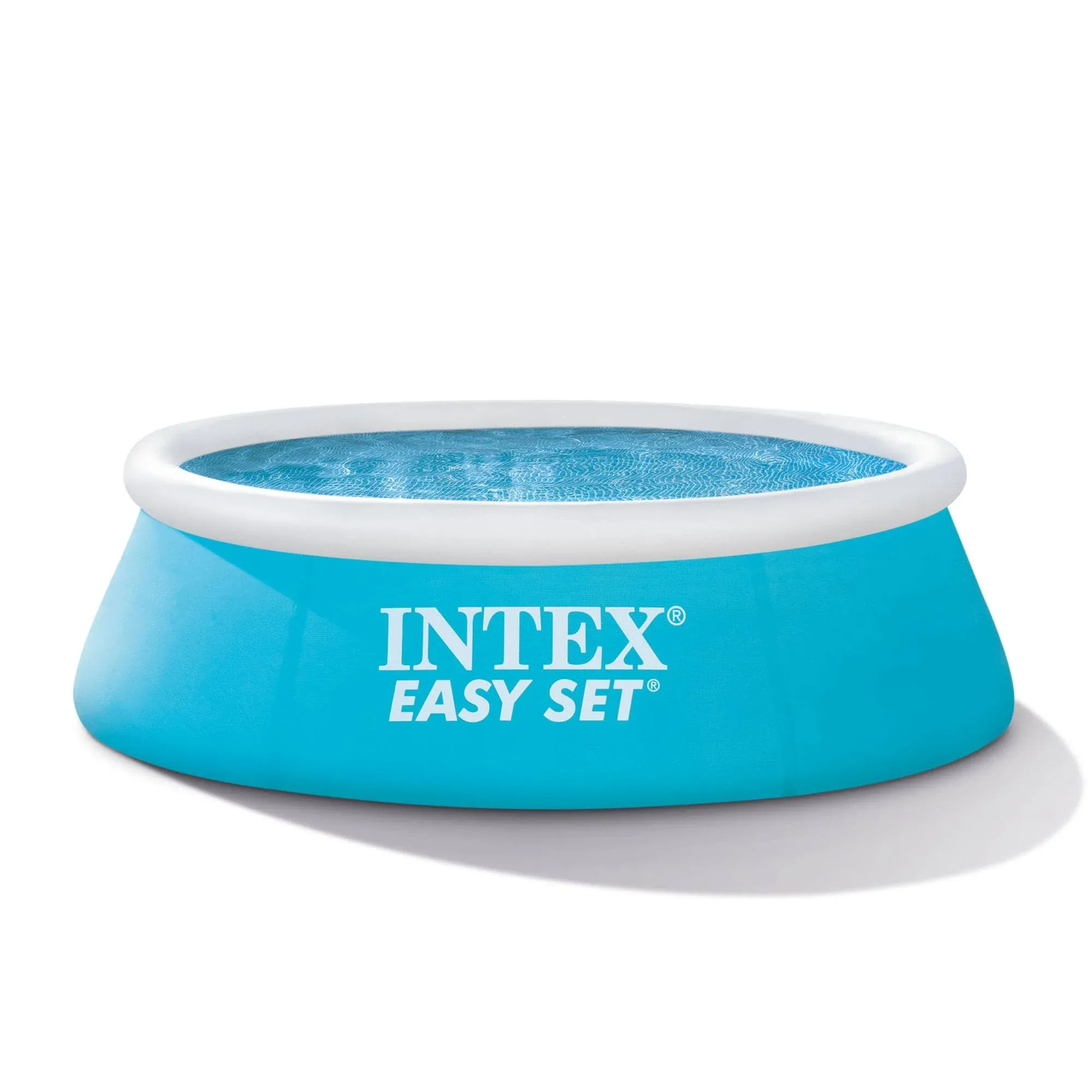 INTEX 28101EH Easy Set Inflatable Swimming Pool: 6ft x 20in – Puncture-Resistant Material – Quick Inflation – 232 Gallon Capacity – 16in Water Depth