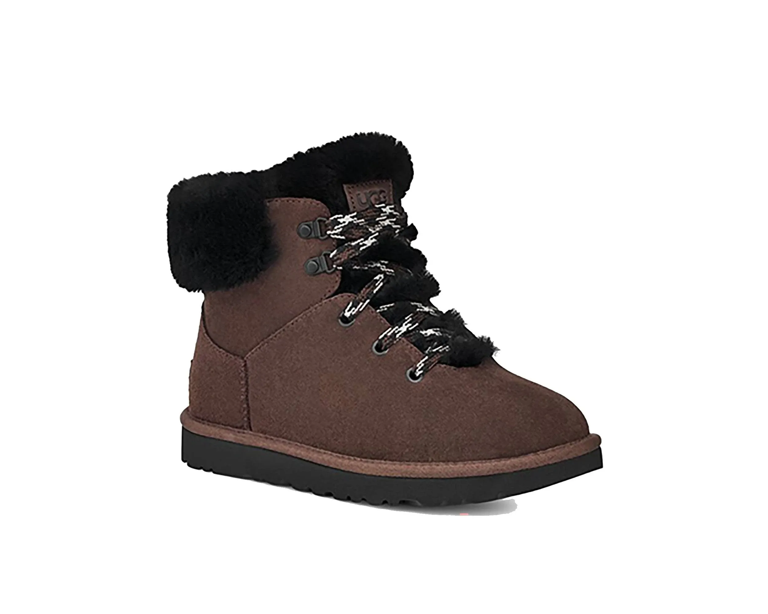 Ugg Women's Classic Mini Alpine Lace Boots - 10 Burnt Cedar