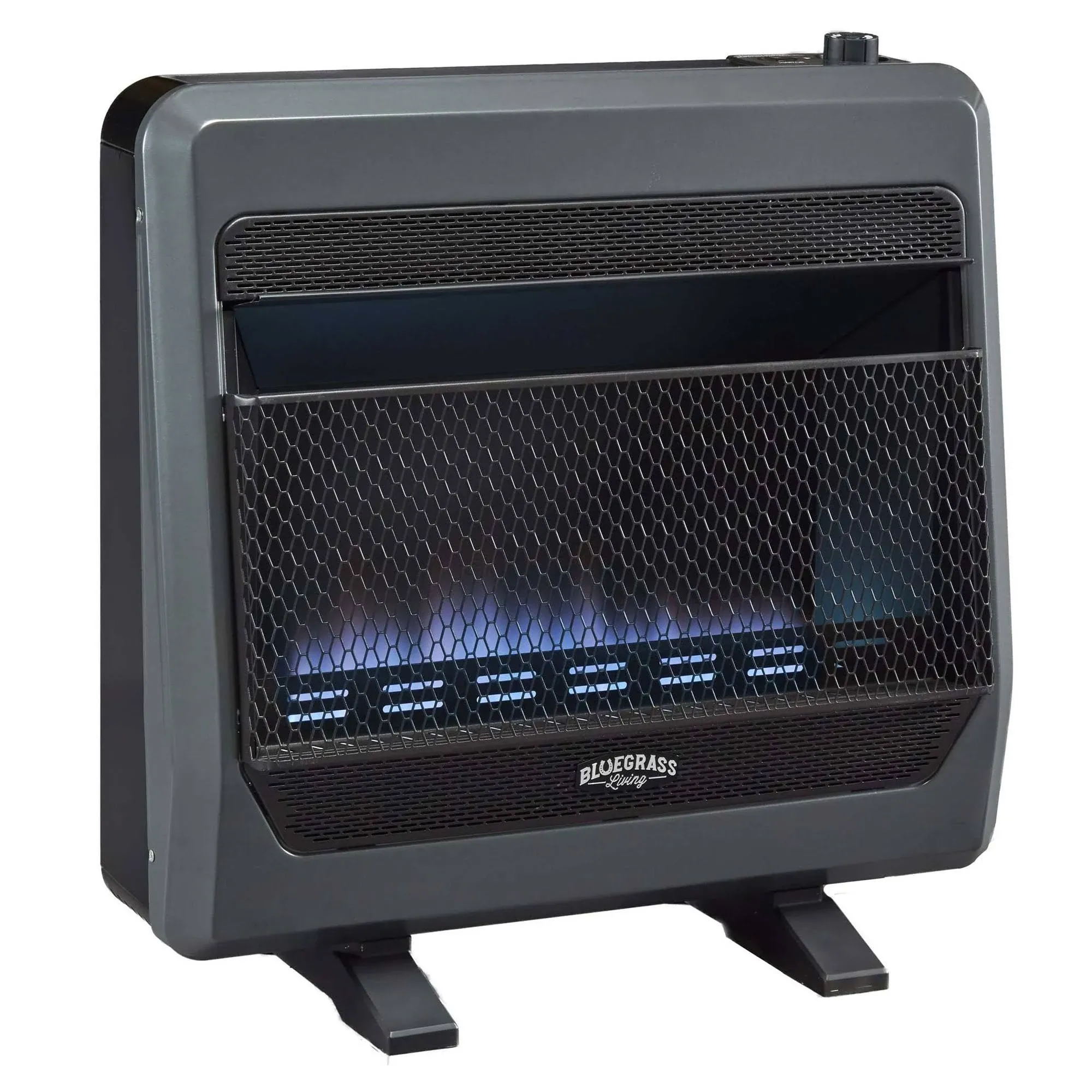 Bluegrass Living 30000BTU Natural Gas Ventless Space Heater w/Blower&amp;Feet(<wbr/>Used)