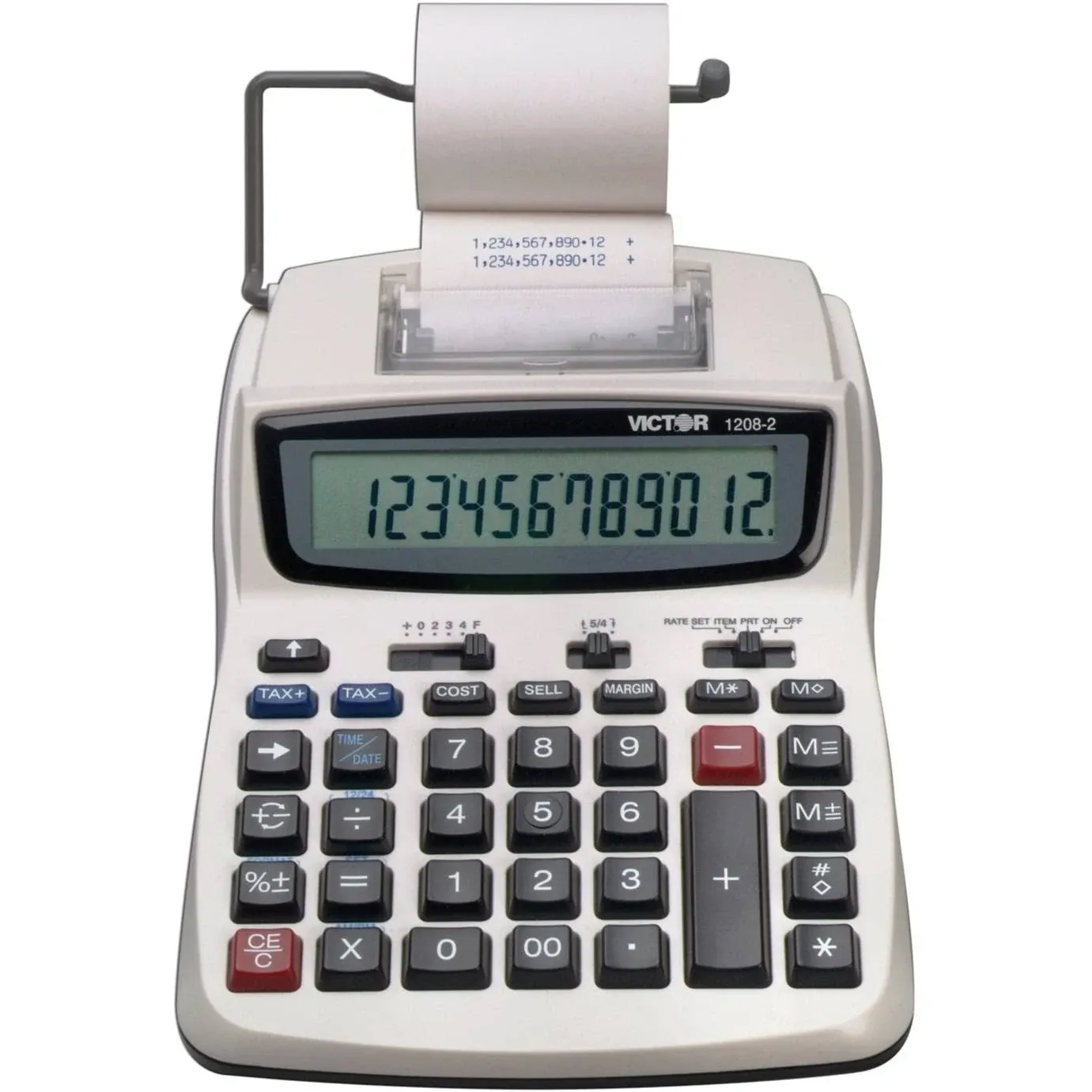 Victor 1208-2 12-Digit Compact 2-Color Printing Calculator