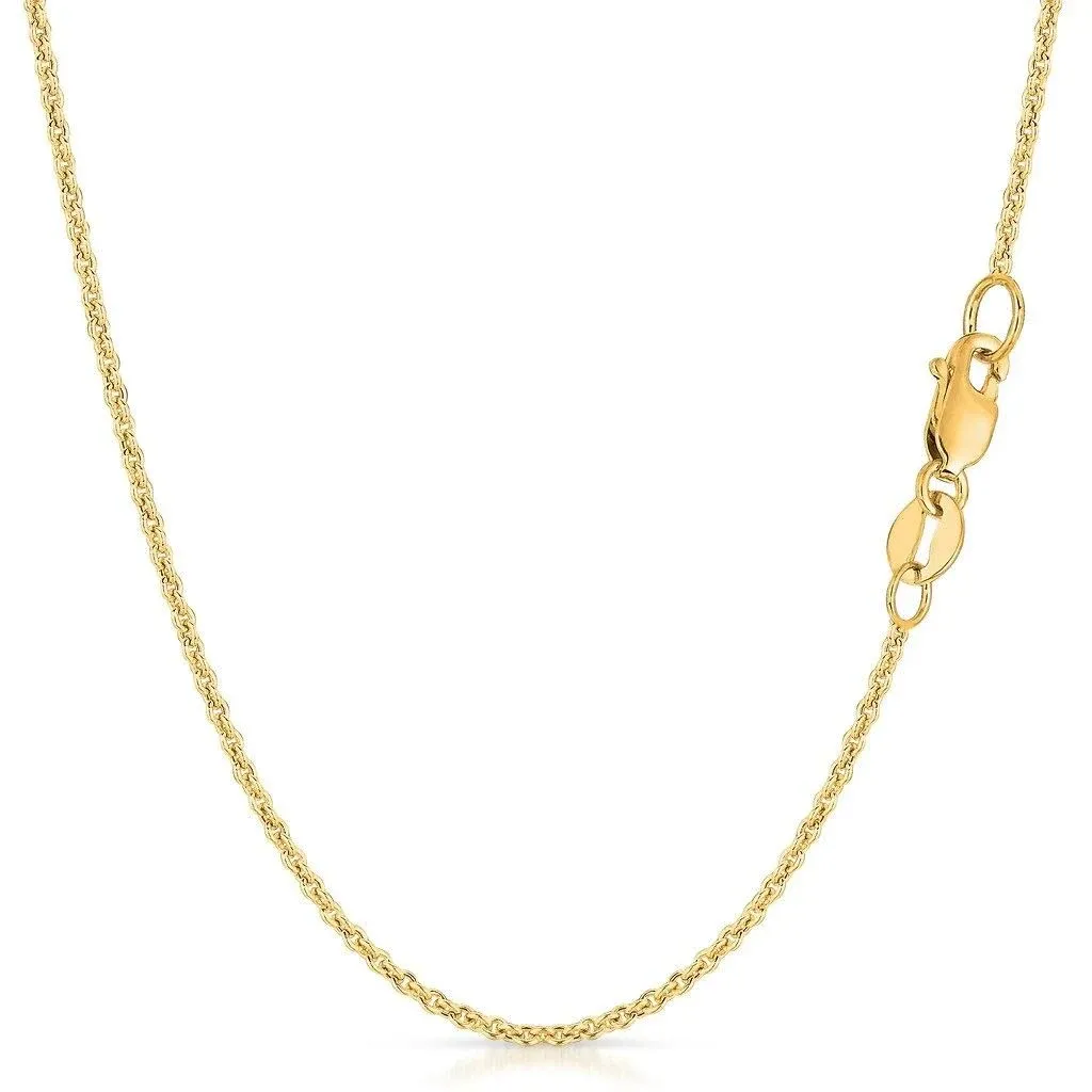 14K Gold 1.5mm Forsantina Cable Chain