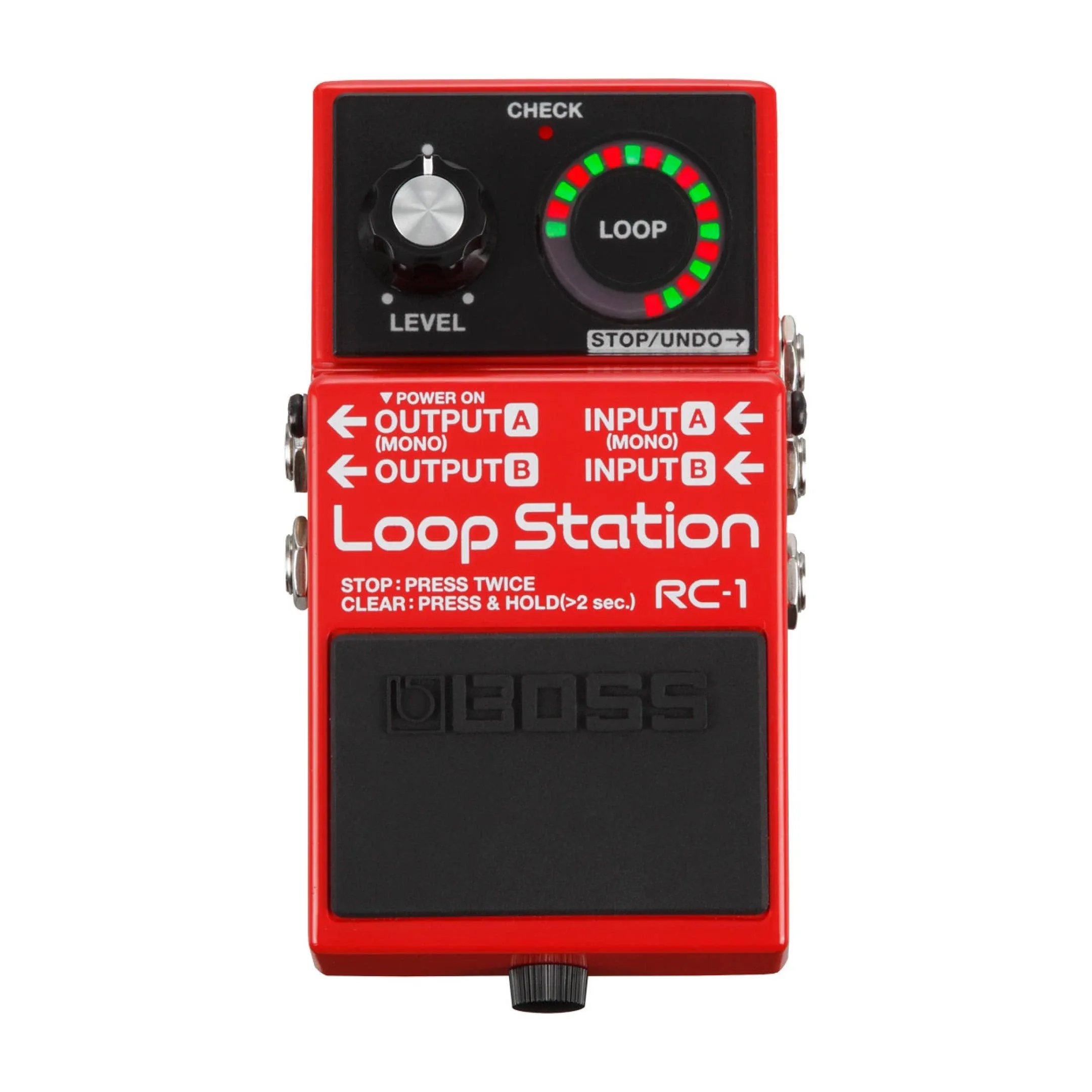 Boss RC-1 Loop Station Bundle with Power Supply, Instrument Cable, Patch Cable, and Picks