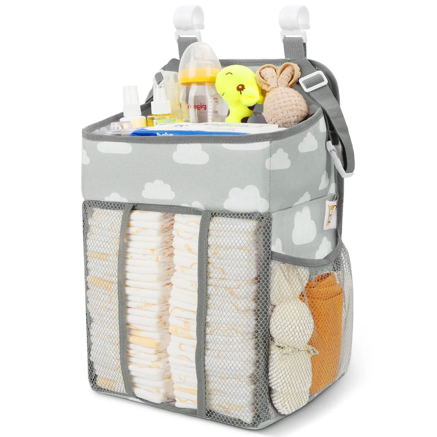 Hanging Diaper Caddy Organizer - Diaper Stacker for Changing Table for new born