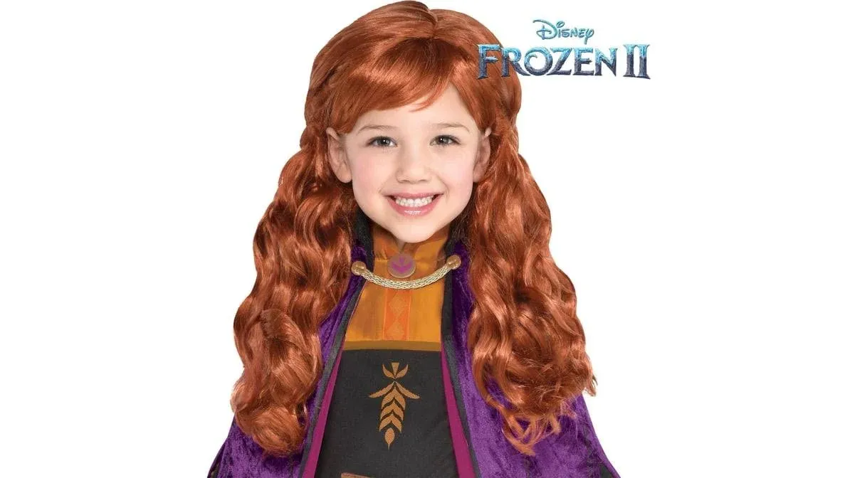 Party City Frozen 2 Anna Wig Halloween Costume Accessory for Women and Girls, One Size