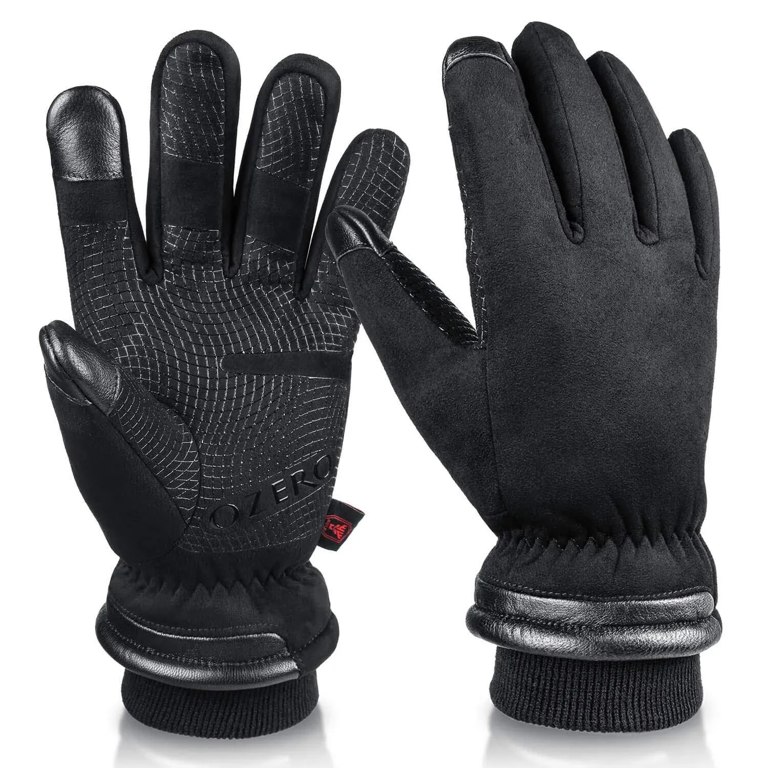 OZERO Waterproof Winter Gloves Men Women -30 °F Cold Proof Touchscreen Anti Slip ...