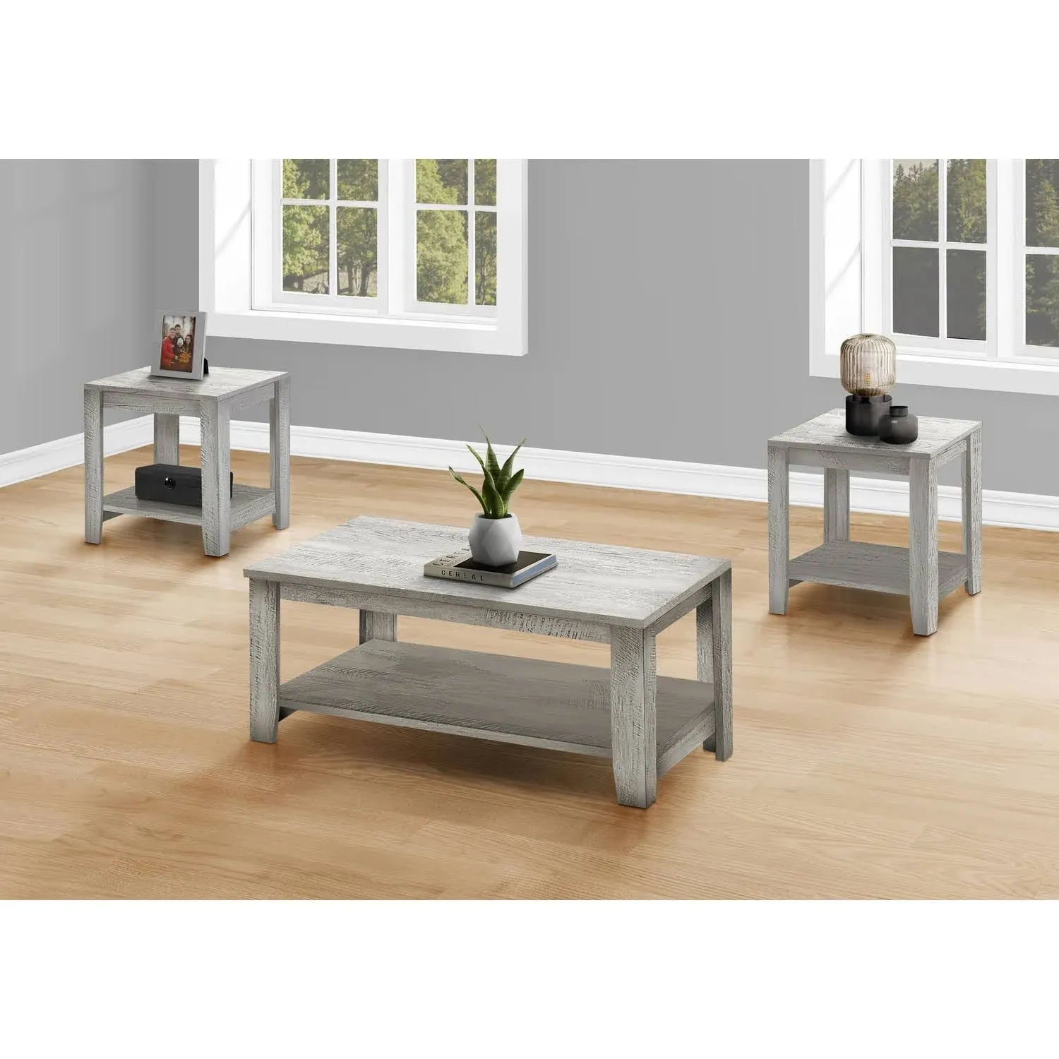 Monarch Table Set - 3pcs Set / Industrial Grey