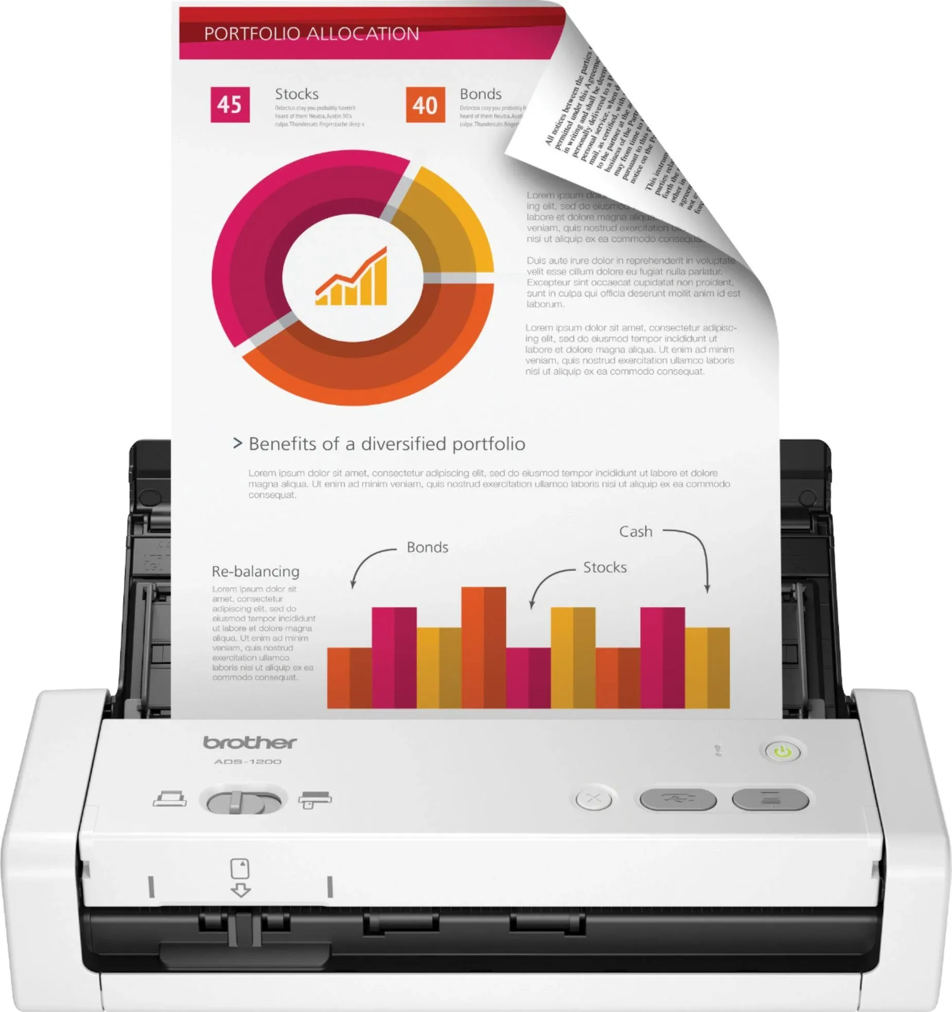 Brother ADS-1200 Compact Desktop Scanner