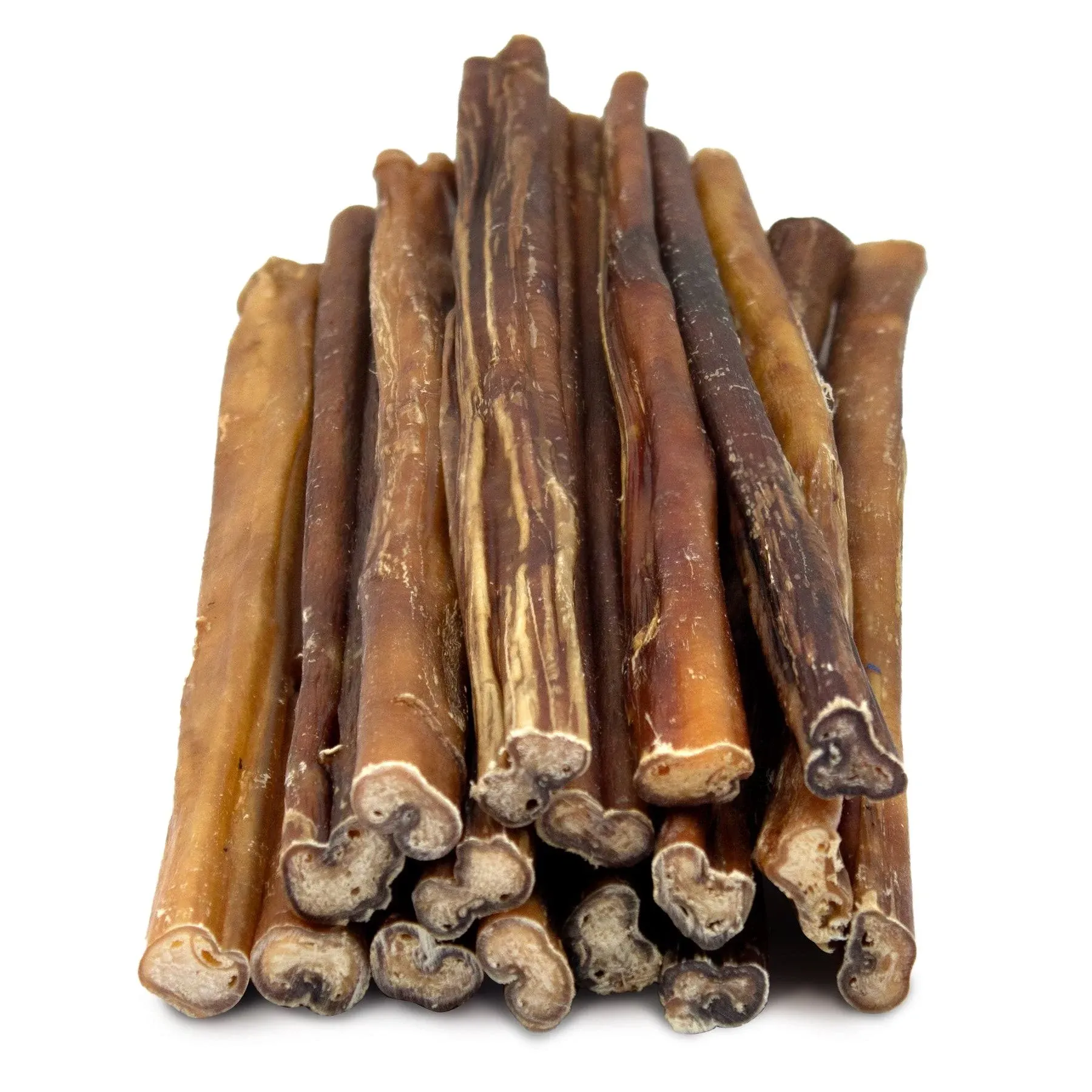 Downtown Pet Supply - Bully Sticks for Dogs - Dog Dental Treats & Rawhide-Free Dog Chews - Dog Treats with Protein, Vitamins & Minerals- Natural Beef Sticks - 12 in - 1 lb