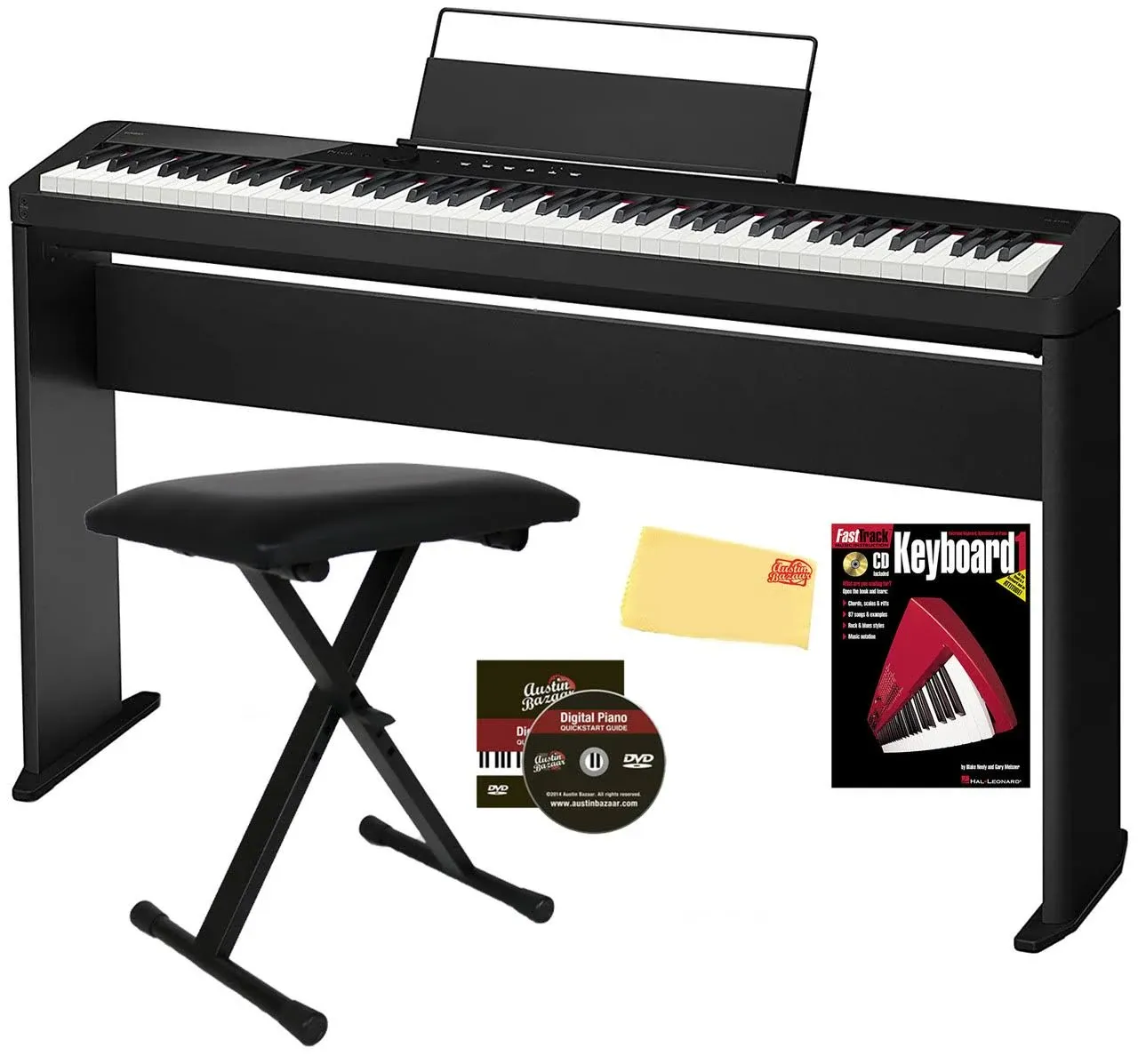 Casio PX-S3100 Privia Slim Digital Piano - Black w/ CS-68 Stand