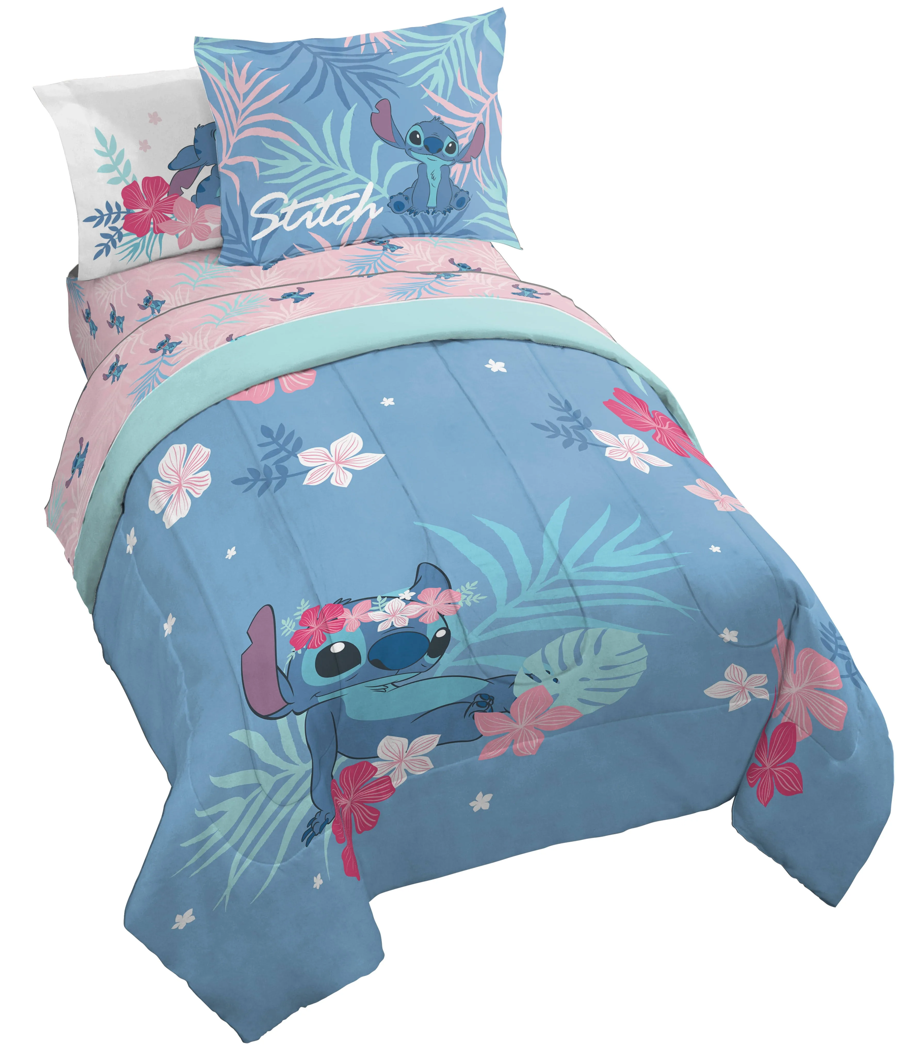 Lilo Stitch Paradise Dream 5 Piece Bed Set, Twin - Multi