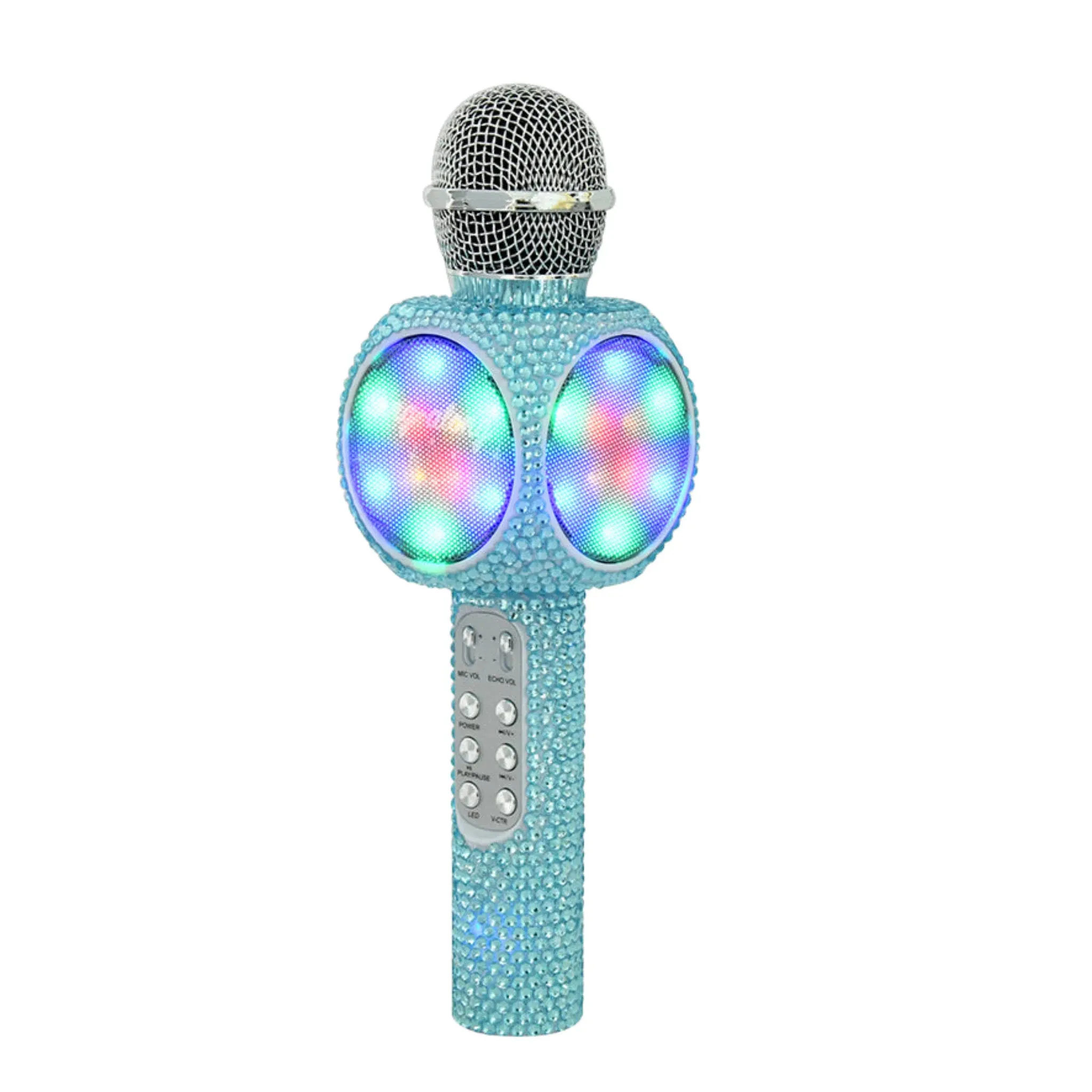 Wireless Express Sing A Long Bluetooth Microphone - Bling Blue