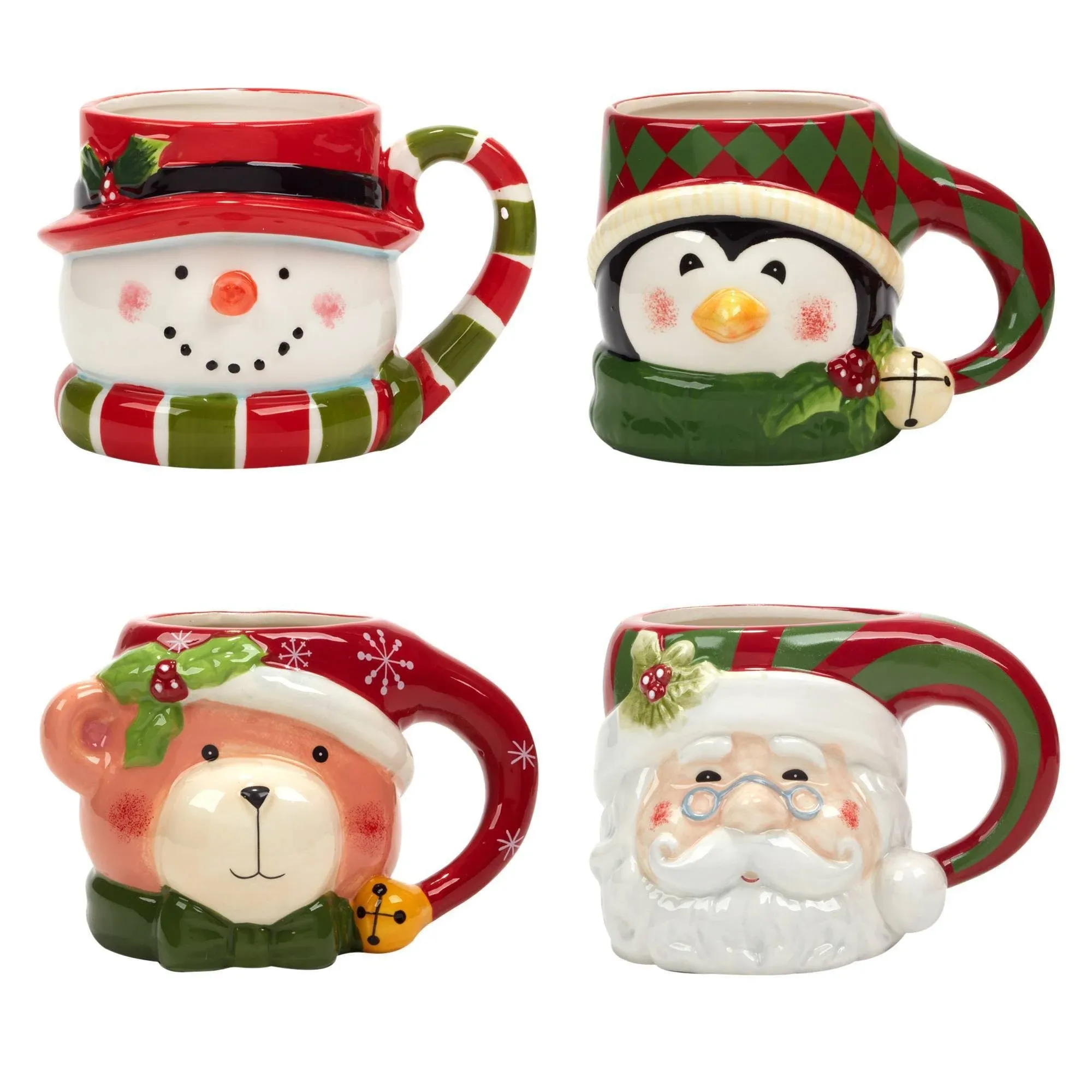 Certified International Holiday Mug Set of 4