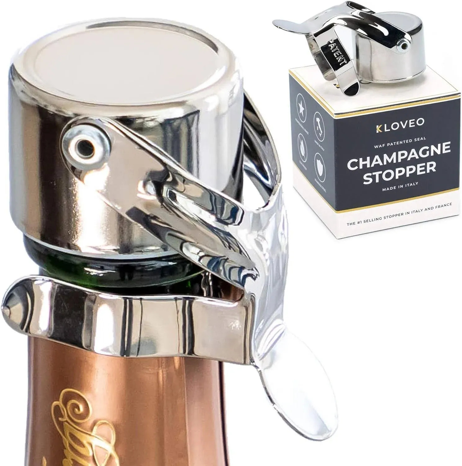 Kloveo Champagne Stopper - Professional Grade for Sparkling Wine