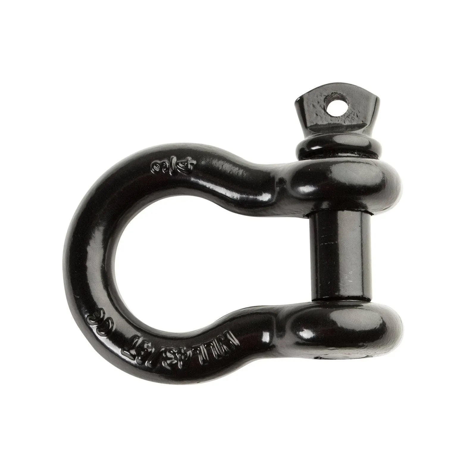 3/4&#034; Black Powder Coated Bow Shackle w 7/8&#034; Screw Pin