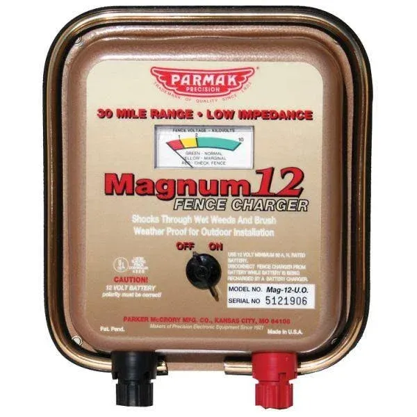 Parmak Magnum 12V Fence Charger 30 Mile Range FREE SHIPPING