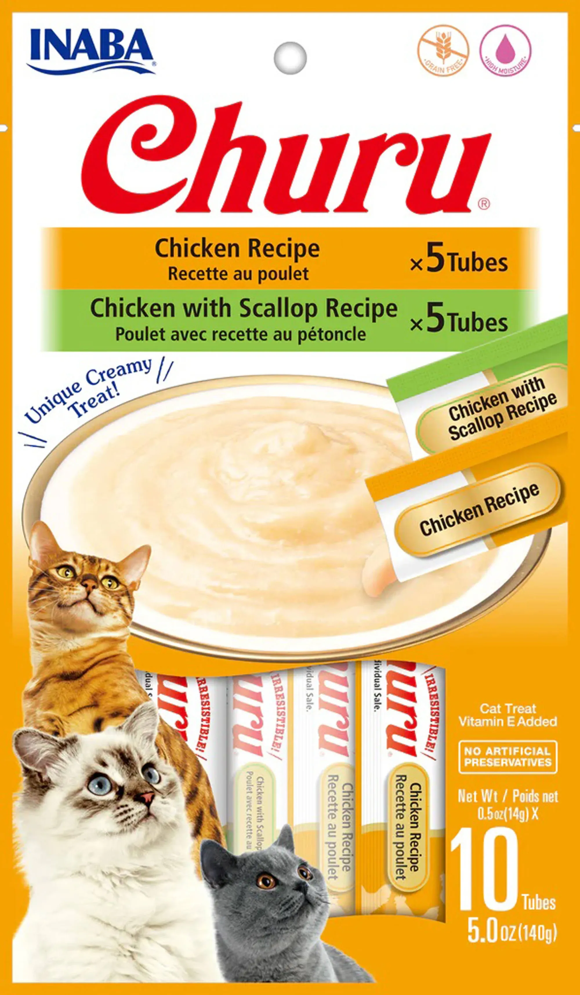 Inaba Cat Churu Chicken 10Ct-5Zvariety Bag