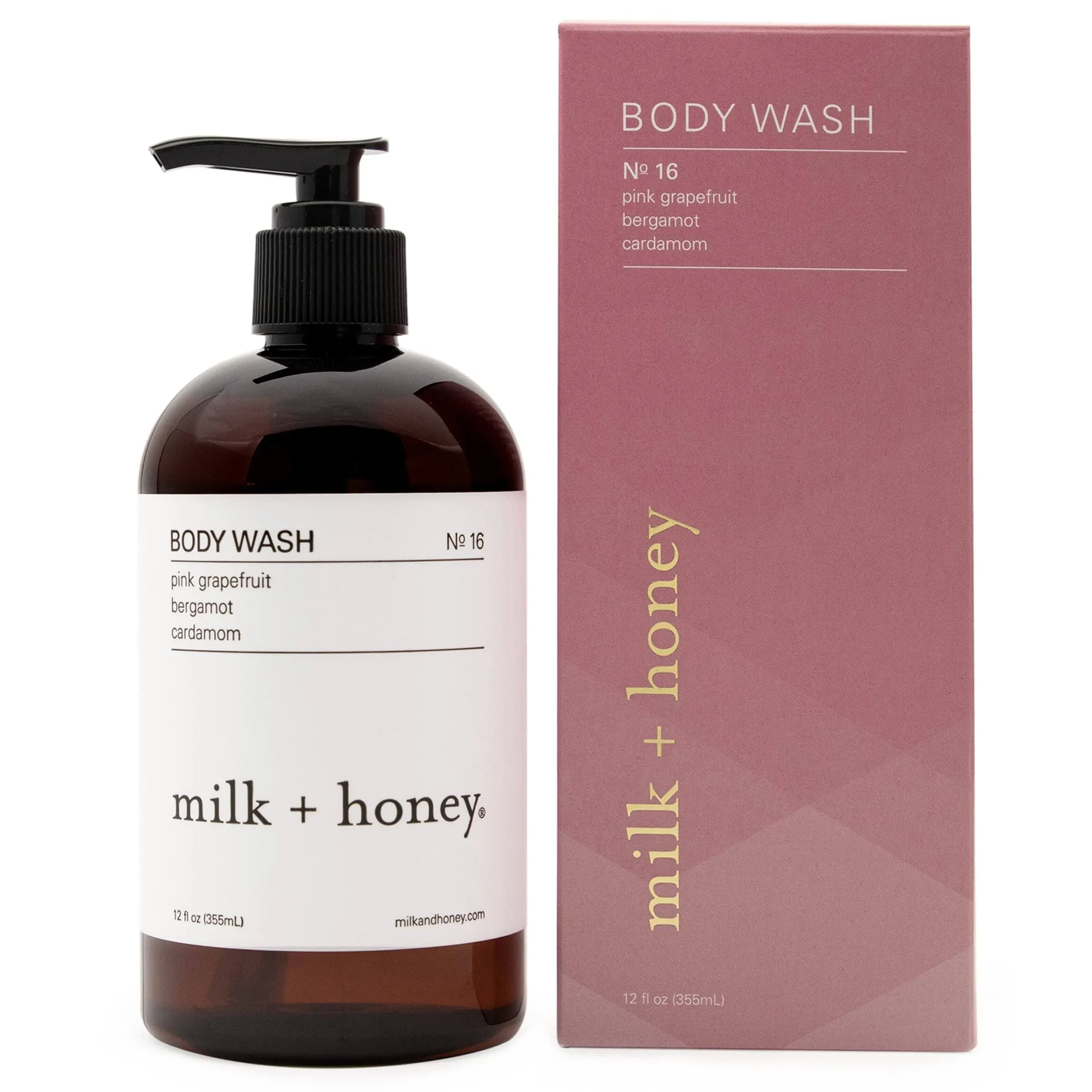 milk + honey Gentle Body Wash, No. 08, with Lavender, and Eucalyptus, Body Wash for Women and Men, 12 Oz