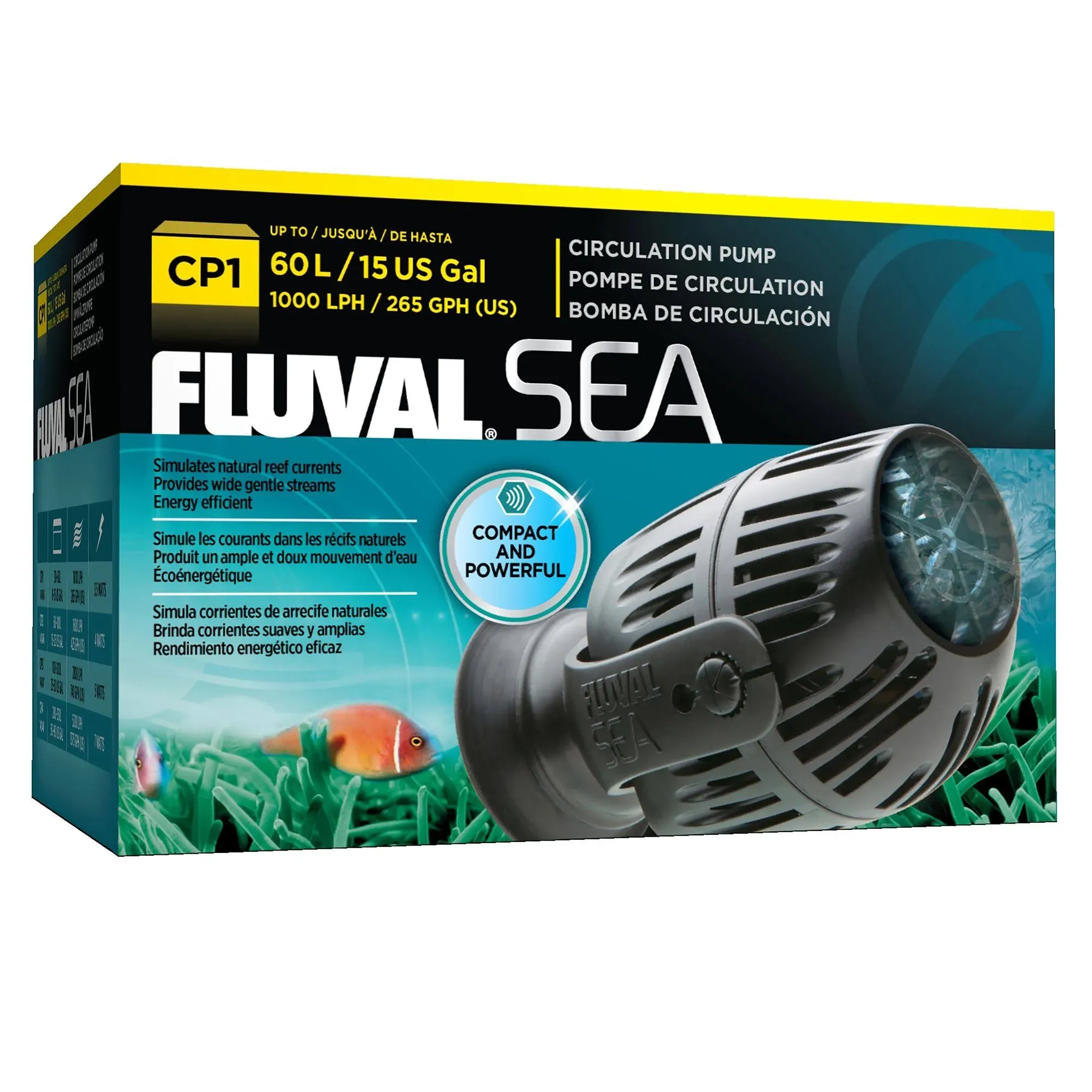 Fluval Sea CP1 Circulation Pump for Freshwater & Saltwater Aquariums, 14345