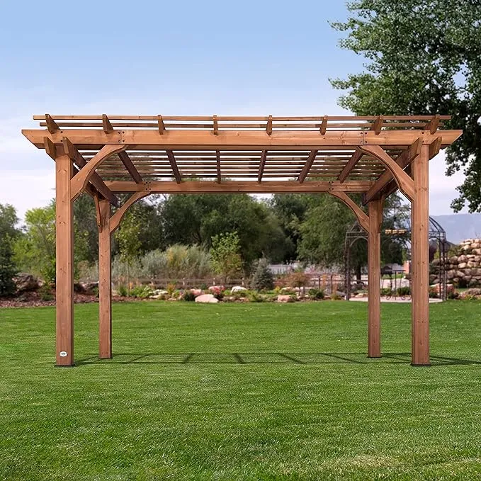 168" W x 120" D Solid Wood Pergola Backyard Discovery