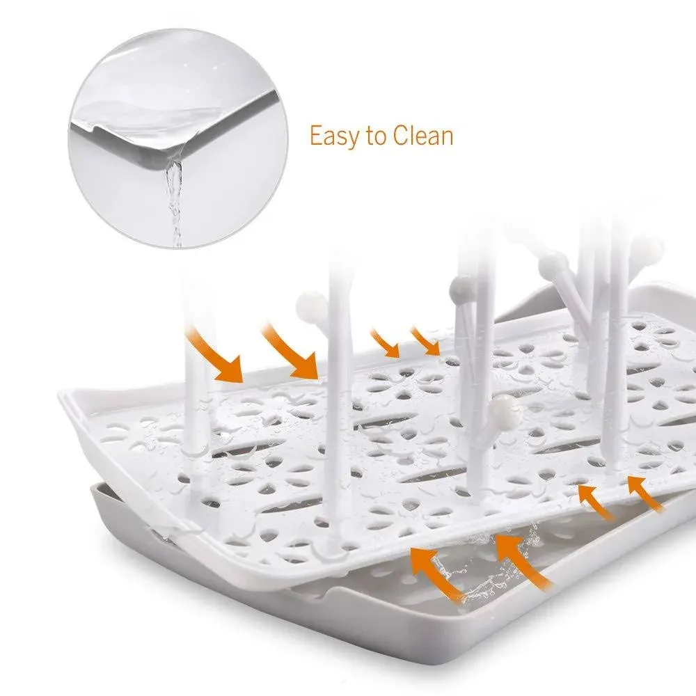 Baby Bottle Drying Rack with Tray, Termichy High Capacity Bottle Dryer Holder for ...