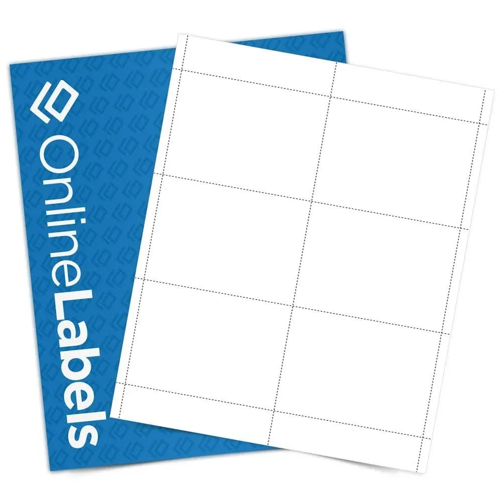 Name Badge Inserts - 3 x 4 - Cardstock - Pack of 600, 100 Sheets - Inkjet/Laser Printer - Online Labels