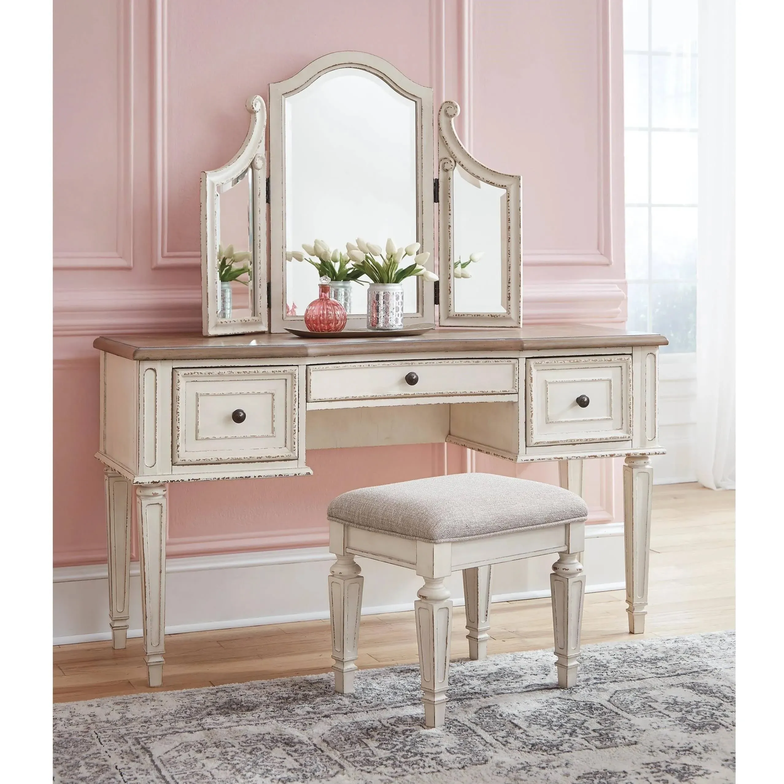 Ashley Realyn 3-Piece Vanity Set