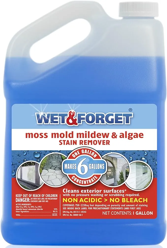 Wet Forget Moss Mold Mildew Stain Remover