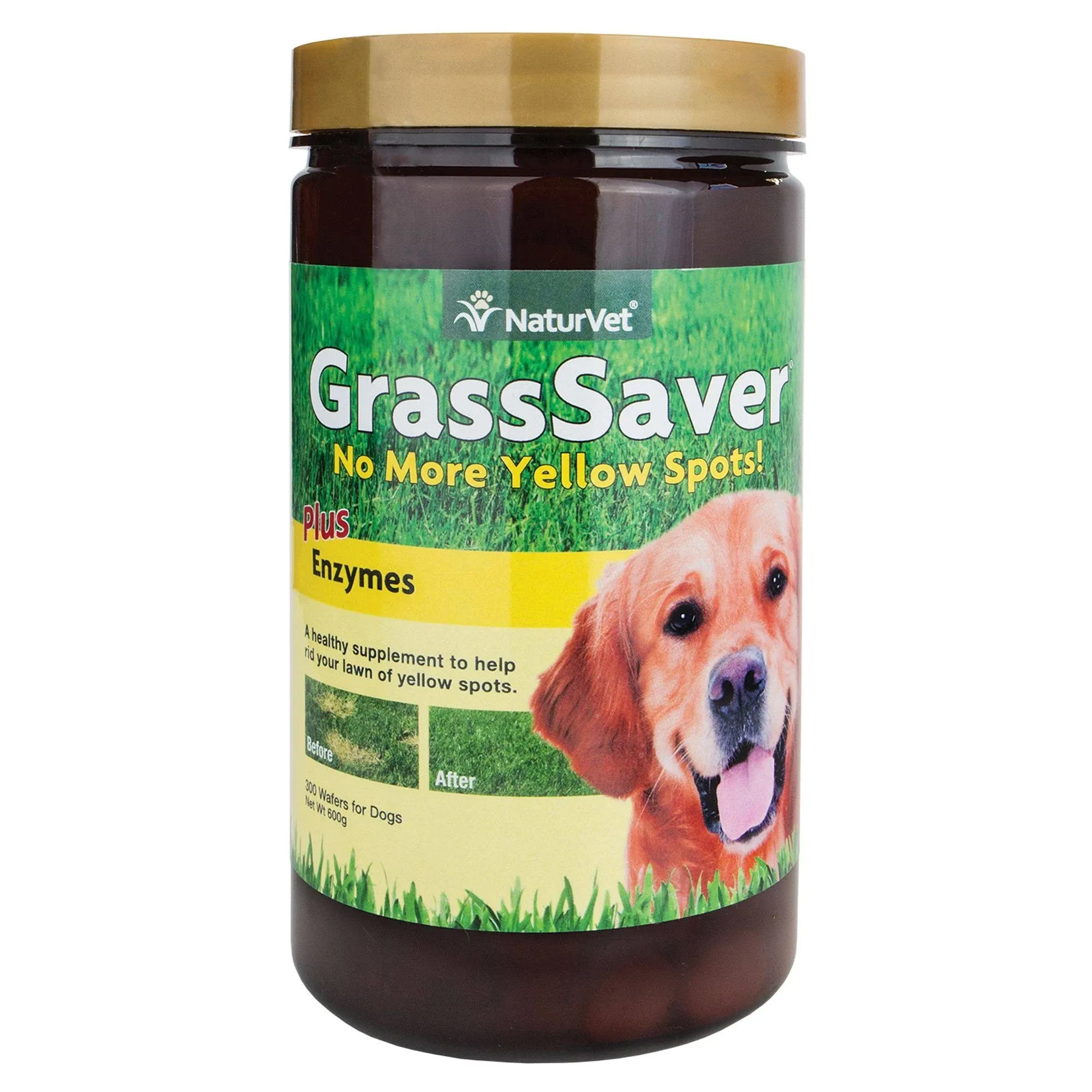 NaturVet GrassSaver| Soft Chews for Dogs – Help Keep Grass Green, Rid Your Lawn of Yellow Patches Caused by Dog Urine| No More Yellow Spots| DL-Methionine & Enzymes – 240 Ct