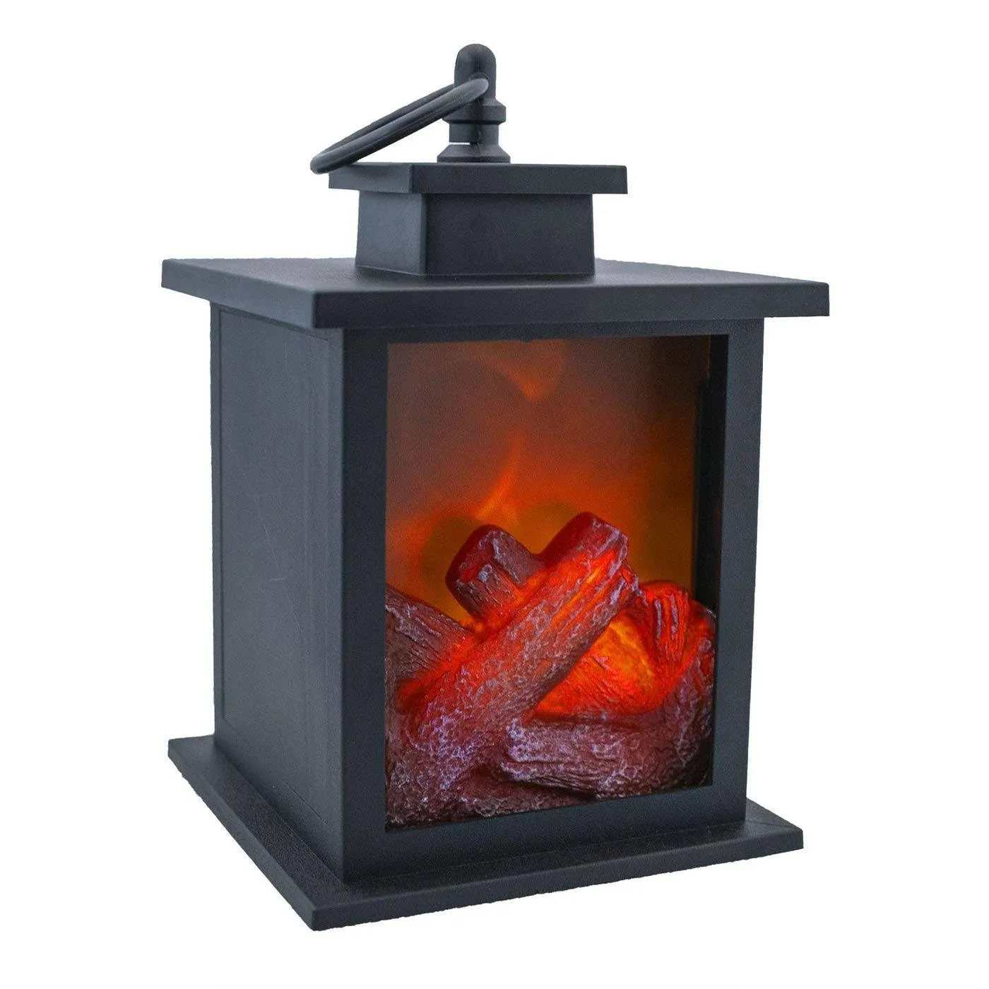 LitezAll Small Cozy Fireplace Lantern