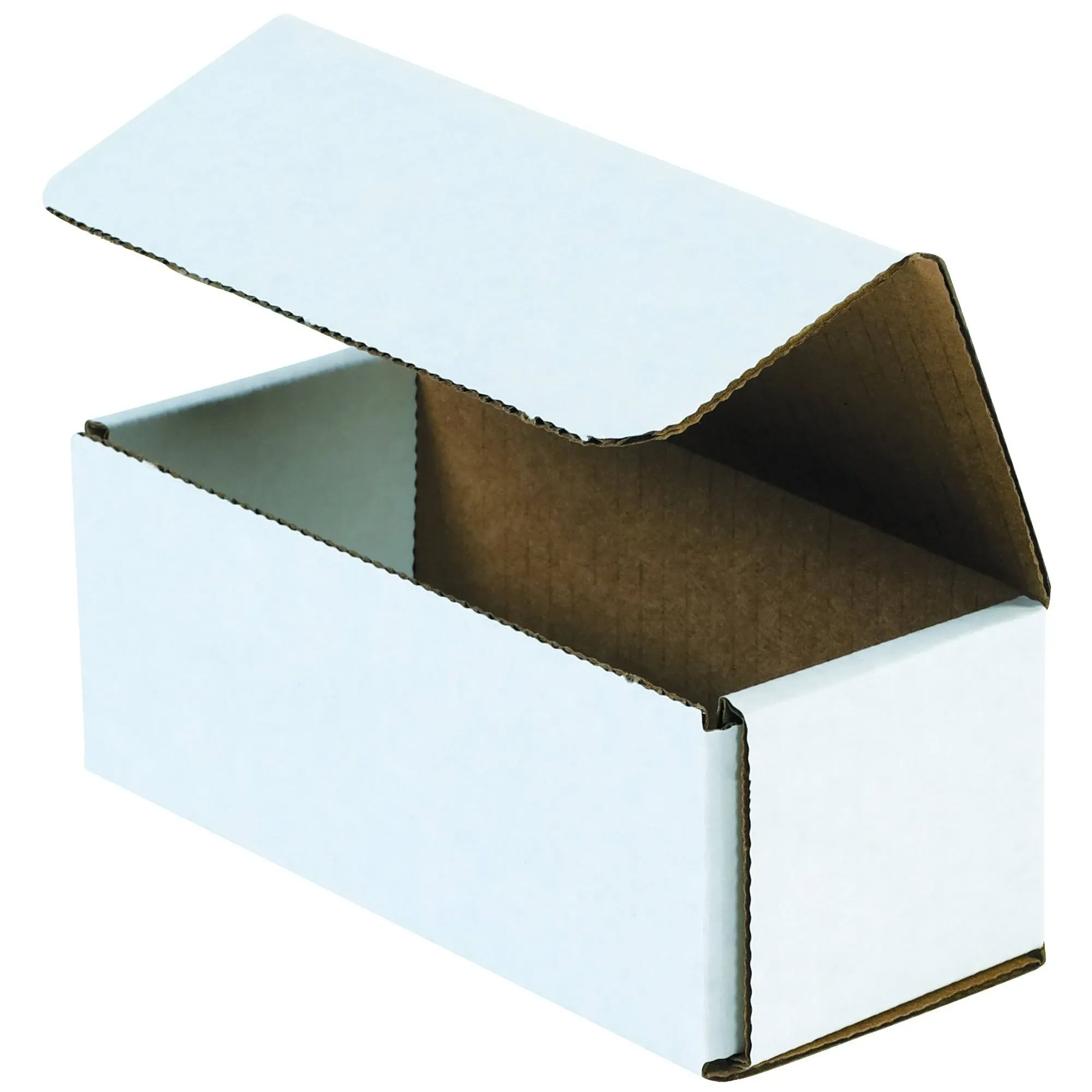 9x6x3&#034; White Cardboard Corrugated Mailers Packing, Moving &amp; Shipping, 50 Total