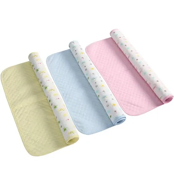 MBJERRY Waterproof Changing Pads Portable - Breathable Leak Proof Mattress Pad ...